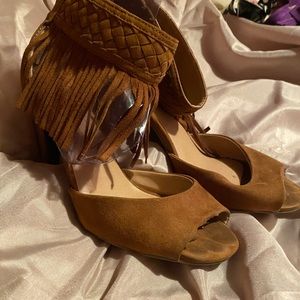 Vegan suede Carmel Brown Sandals